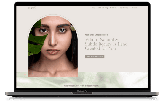 Eudora Microblading Home Page Design